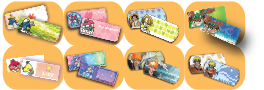 Color Sticker(9mm X 22mm)